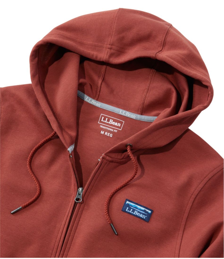 Men's Comfort Stretch Performance® Piqué, Full-Zip Hoodie | L.L.Bean Great Value