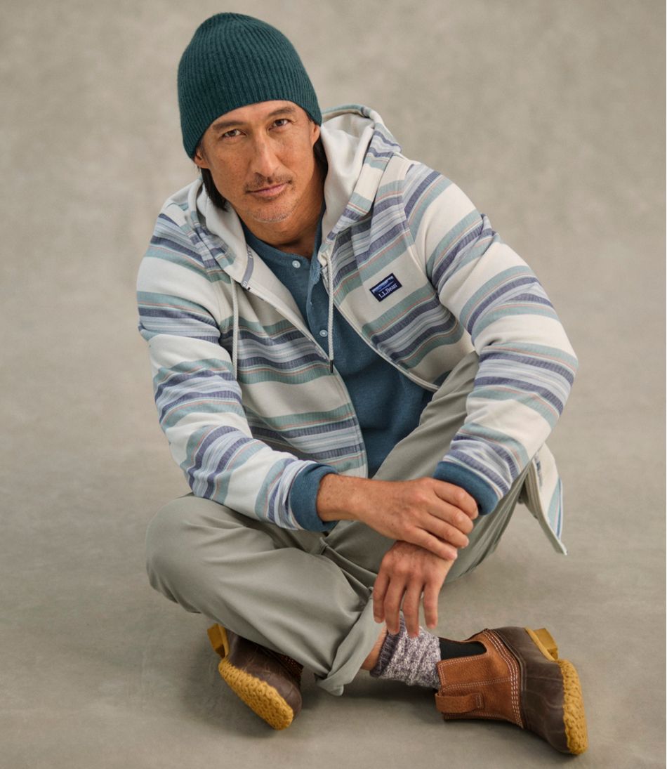 Men's Comfort Stretch Performance® Piqué, Full-Zip Hoodie, Stripe | L.L.Bean Latest