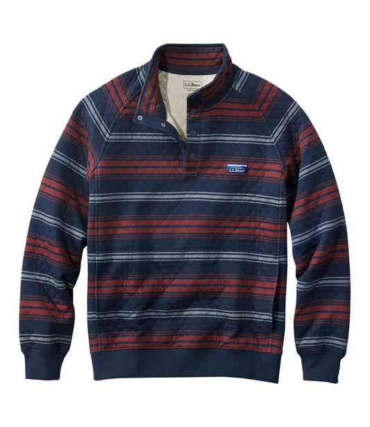 Men's Quilted Sweatshirt, Mockneck, Stripe | L.L.Bean Popular