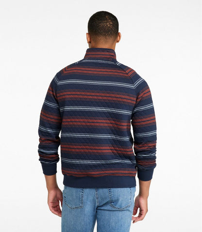Men's Quilted Sweatshirt, Mockneck, Stripe | L.L.Bean Popular