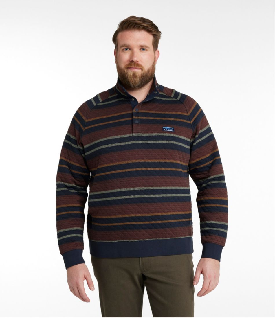 Men's Quilted Sweatshirt, Mockneck, Stripe | L.L.Bean Popular