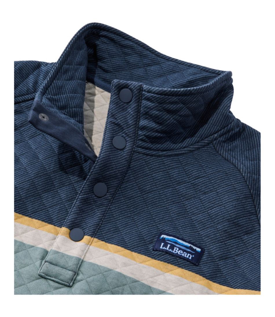 Men's Quilted Sweatshirt, Mockneck, Stripe | L.L.Bean Popular