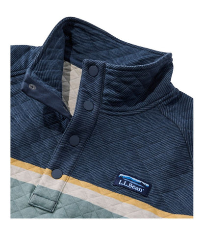 Men's Quilted Sweatshirt, Mockneck, Stripe | L.L.Bean Popular