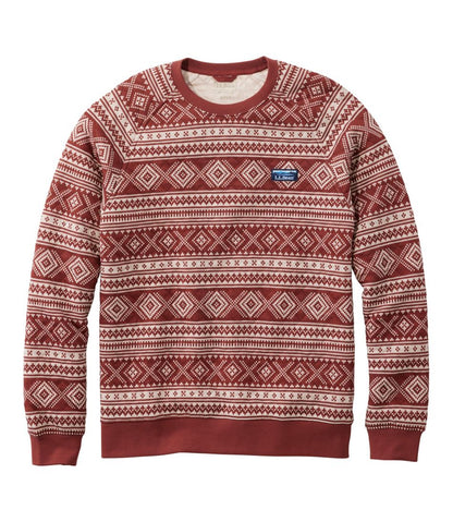 Men's Bean's Quilted Sweatshirt, Crewneck, Print | L.L.Bean Best Seller