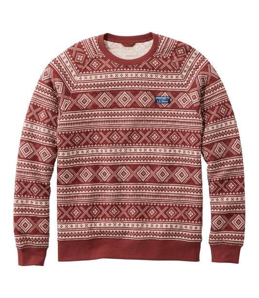 Men's Bean's Quilted Sweatshirt, Crewneck, Print | L.L.Bean Best Seller
