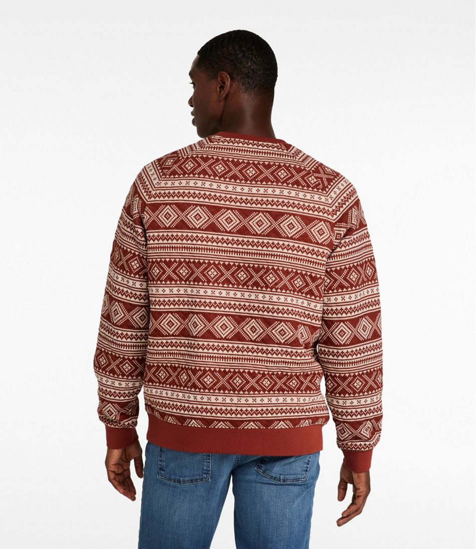Men's Bean's Quilted Sweatshirt, Crewneck, Print | L.L.Bean Best Seller