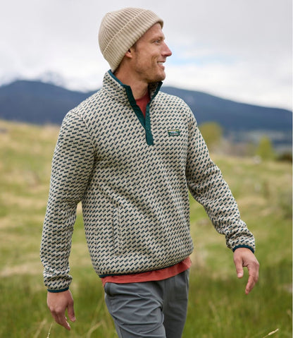 Men's L.L.Bean Sweater Fleece Pullover, Print | L.L.Bean Trending
