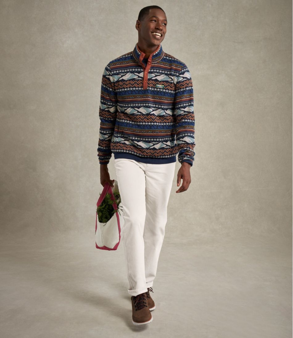Men's L.L.Bean Sweater Fleece Pullover, Print | L.L.Bean Trending