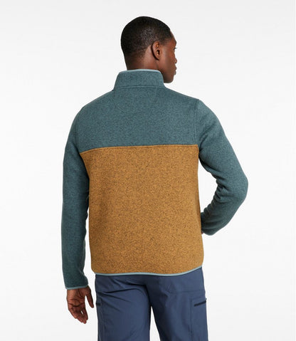 Men's L.L.Bean Sweater Fleece Pullover, Colorblock | L.L.Bean Everyday
