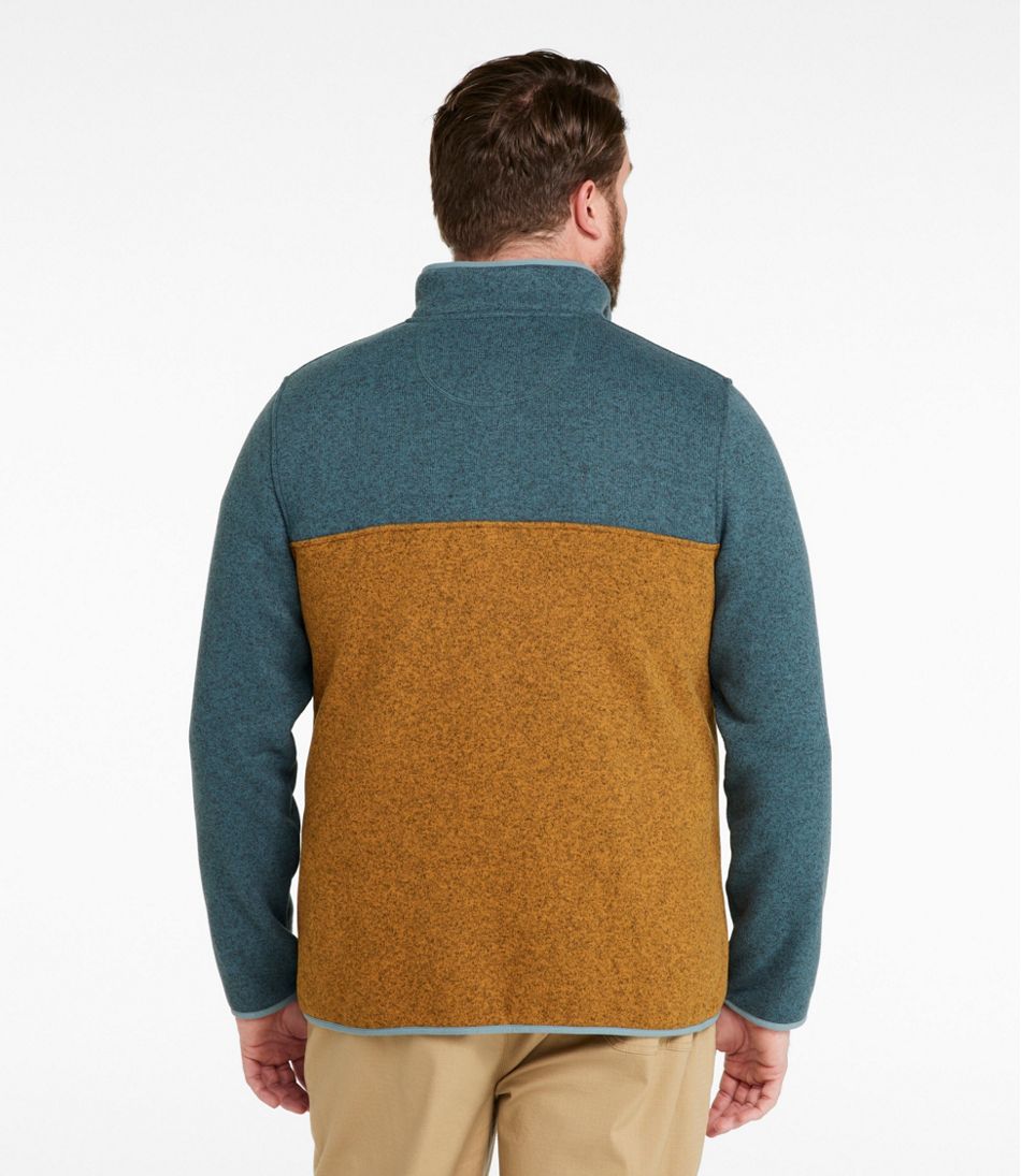 Men's L.L.Bean Sweater Fleece Pullover, Colorblock | L.L.Bean Everyday