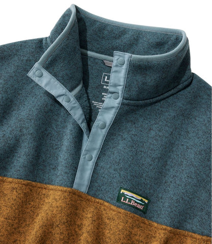 Men's L.L.Bean Sweater Fleece Pullover, Colorblock | L.L.Bean Everyday