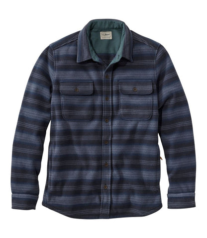 Men's Bean's Mariner Fleece Shirt, Print | L.L.Bean Great Value