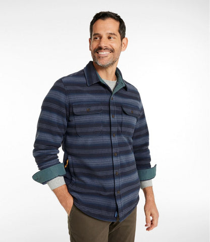 Men's Bean's Mariner Fleece Shirt, Print | L.L.Bean Great Value