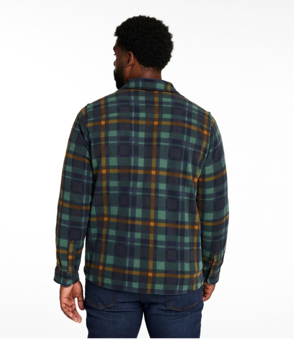 Men's Bean's Mariner Fleece Shirt, Print | L.L.Bean Great Value