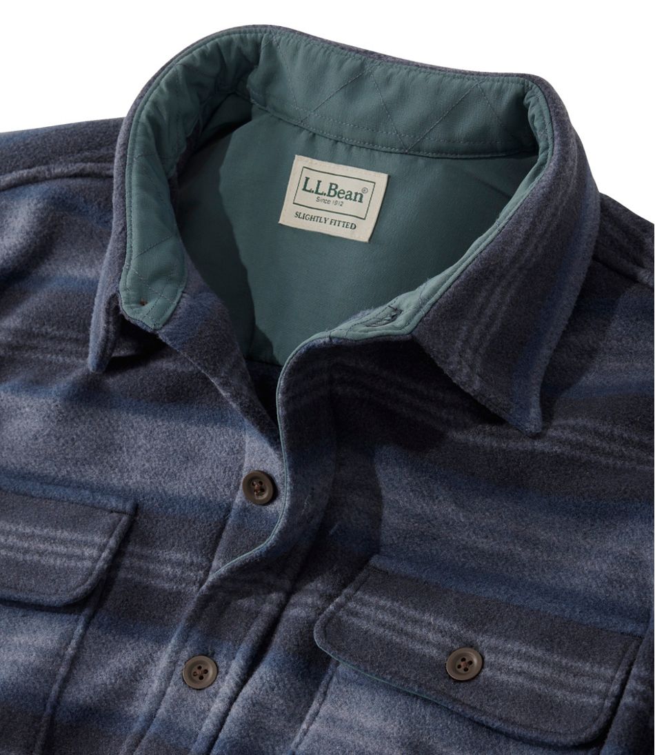 Men's Bean's Mariner Fleece Shirt, Print | L.L.Bean Great Value