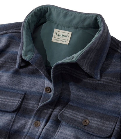 Men's Bean's Mariner Fleece Shirt, Print | L.L.Bean Great Value