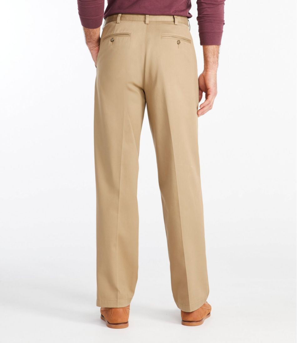 Men's Wrinkle-Free Double L® Chinos, Natural Fit, Hidden Comfort, Plain Front | L.L.Bean Best Seller