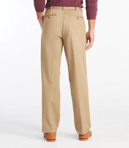 Men's Wrinkle-Free Double L® Chinos, Natural Fit, Hidden Comfort, Plain Front | L.L.Bean Best Seller
