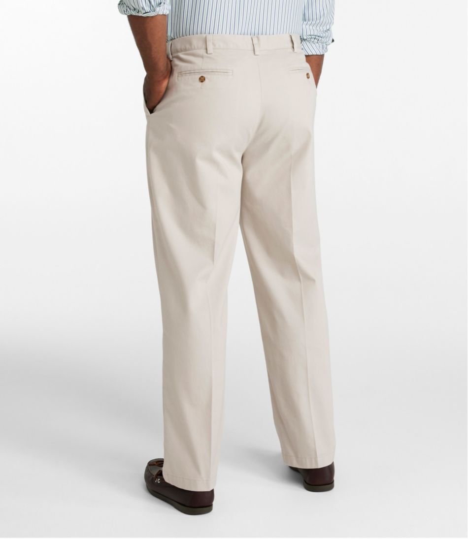 Men's Wrinkle-Free Double L® Chinos, Natural Fit, Hidden Comfort, Plain Front | L.L.Bean Best Seller