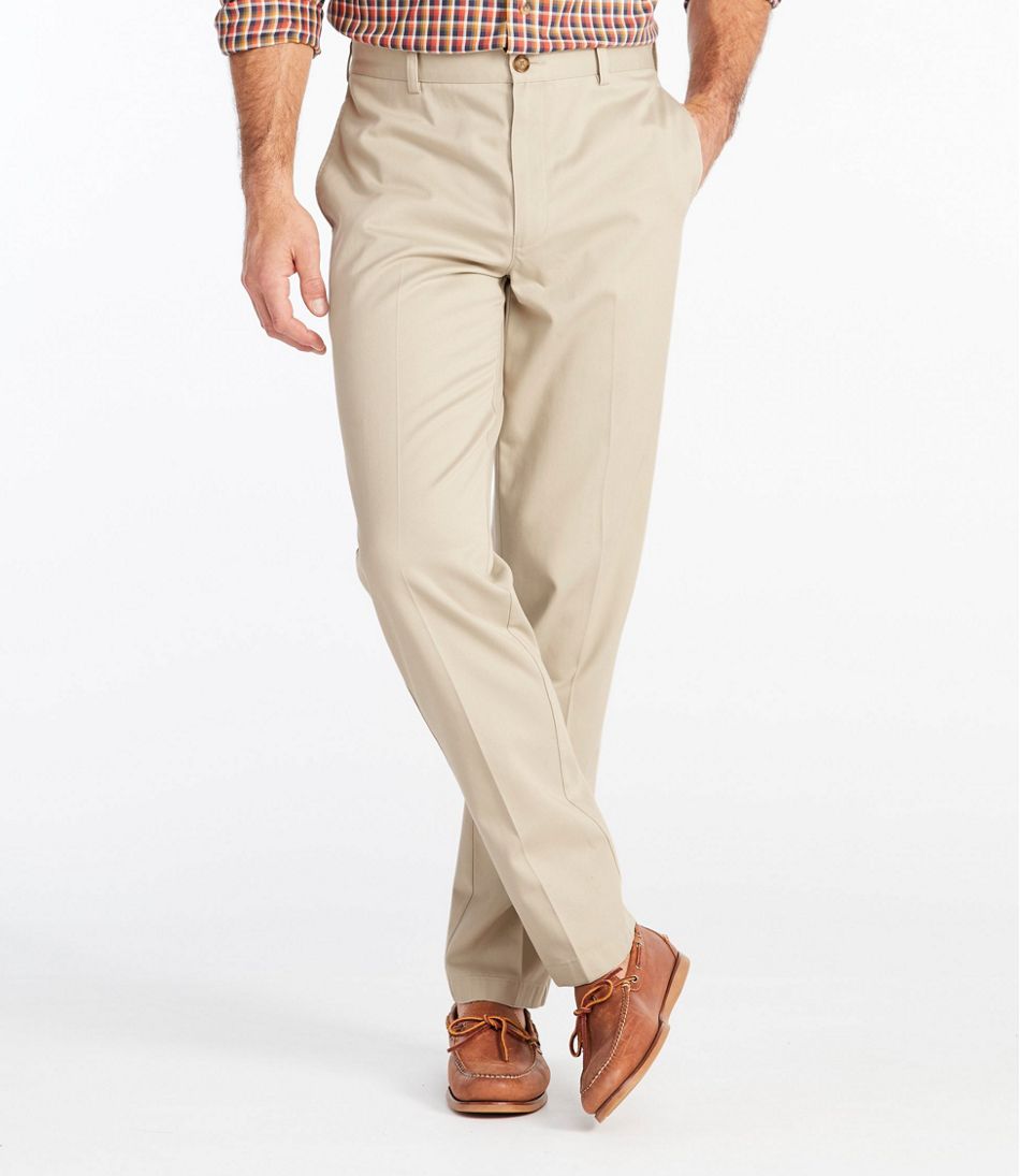 Men's Wrinkle-Free Double L® Chinos, Classic Fit, Plain Front | L.L.Bean Exclusive