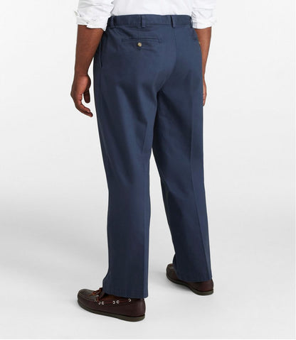 Men's Wrinkle-Free Double L® Chinos, Natural Fit, Hidden Comfort, Pleated | L.L.Bean Signature
