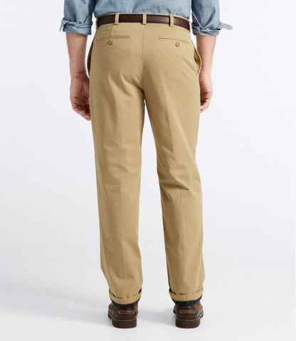 Men's Double L® Chinos, Natural Fit, Plain Front, Flannel-Lined | L.L.Bean Exclusive