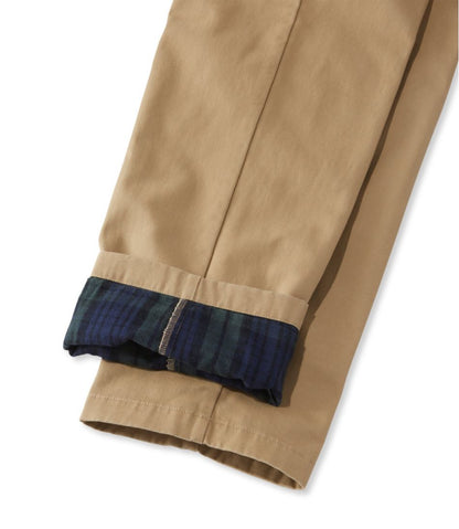 Men's Double L® Chinos, Natural Fit, Plain Front, Flannel-Lined | L.L.Bean Exclusive