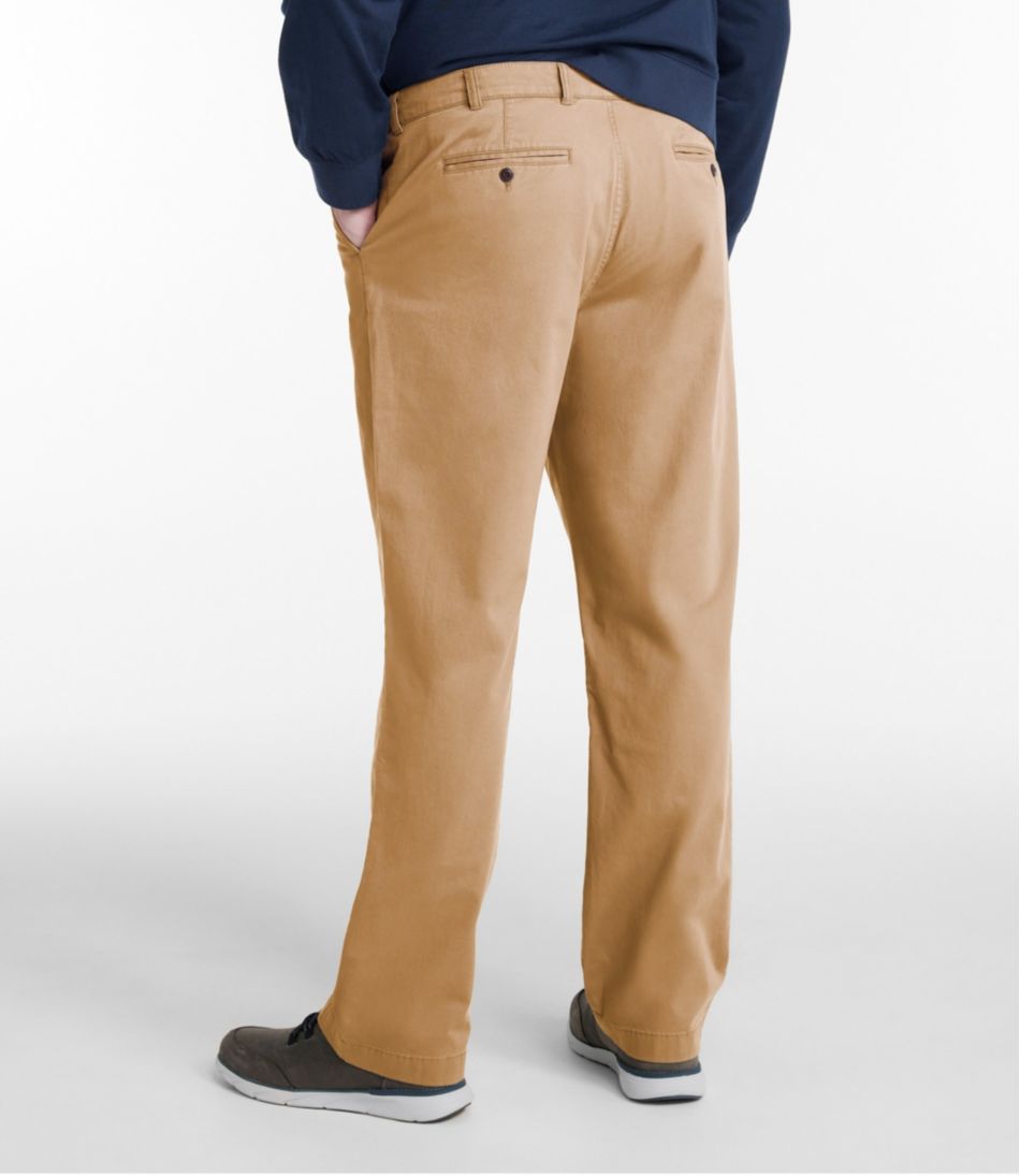 Men's Lakewashed® Stretch Khakis, Standard Fit, Straight Leg | L.L.Bean Classic