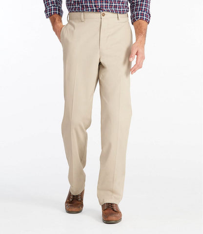 Men's Wrinkle-Free Double L® Chinos, Natural Fit, Plain Front | L.L.Bean Essential