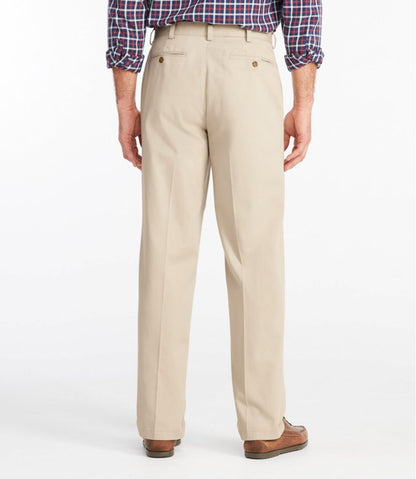 Men's Wrinkle-Free Double L® Chinos, Natural Fit, Plain Front | L.L.Bean Essential