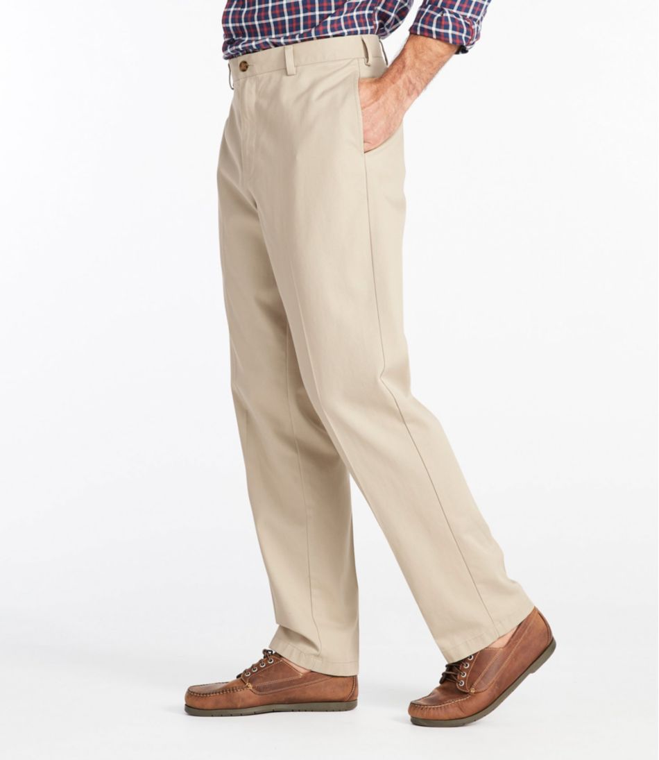 Men's Wrinkle-Free Double L® Chinos, Natural Fit, Plain Front | L.L.Bean Essential