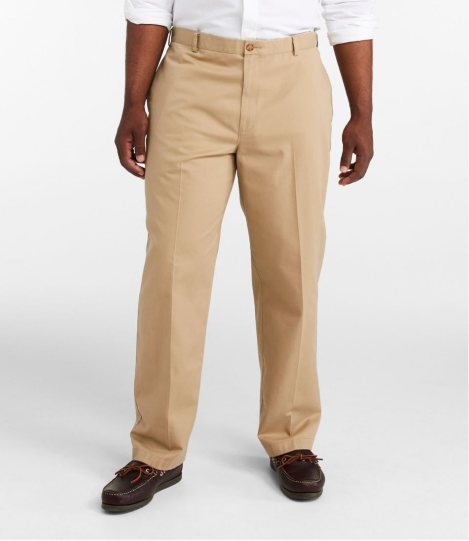 Men's Wrinkle-Free Double L® Chinos, Natural Fit, Plain Front | L.L.Bean Essential