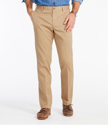 Men's Wrinkle-Free Double L® Chinos, Standard Fit, Plain Front | L.L.Bean Recommended