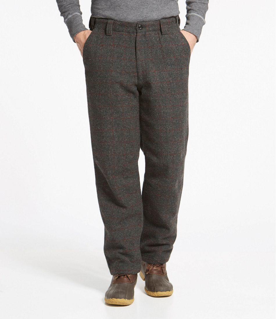 Men's Maine Guide Wool Pants with PrimaLoft, Plaid | L.L.Bean Exclusive