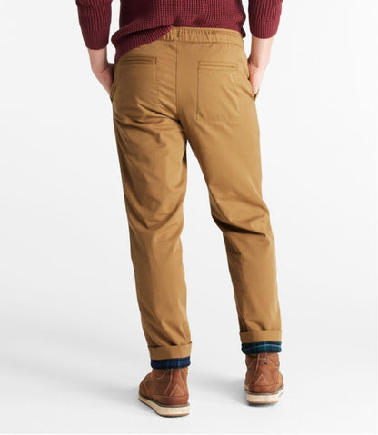 Men's Comfort Stretch Dock Pants, Standard Fit, Straight Leg, Flannel-Lined | L.L.Bean Signature