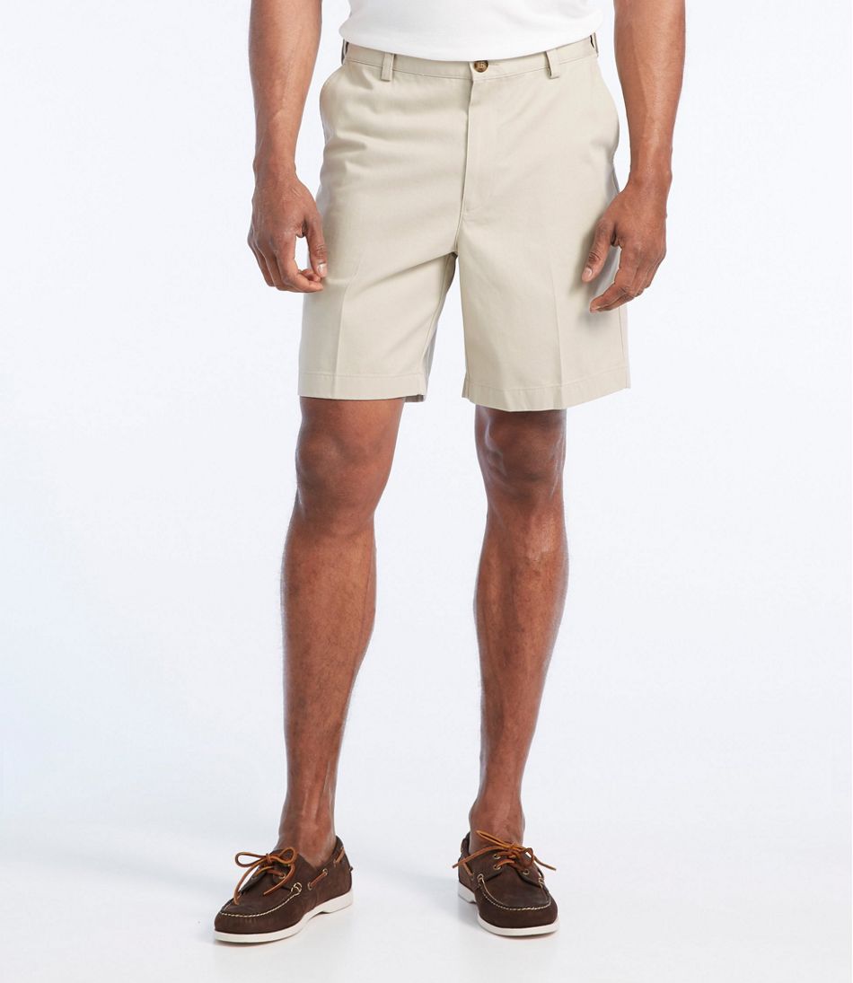 Men's Wrinkle-Free Double L® Chino Shorts, Natural Fit, Hidden Comfort Waist, 8" | L.L.Bean Featured
