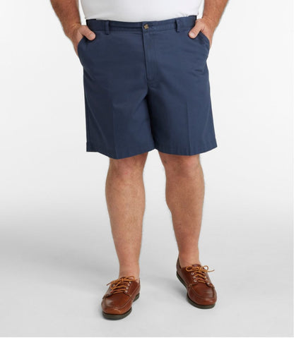 Men's Wrinkle-Free Double L® Chino Shorts, Natural Fit, Hidden Comfort Waist, 8" | L.L.Bean Featured