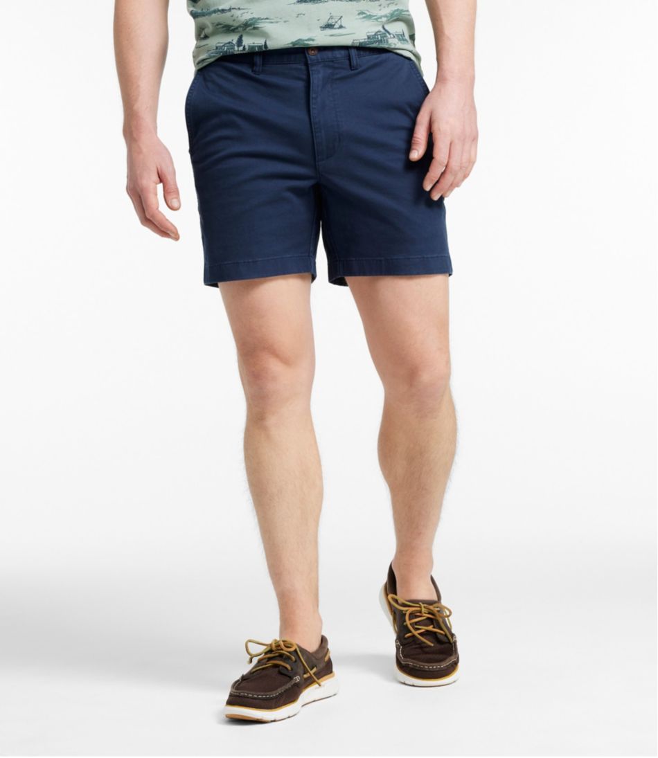 Men's Lakewashed® Stretch Khaki Shorts, 6" | L.L.Bean Essential
