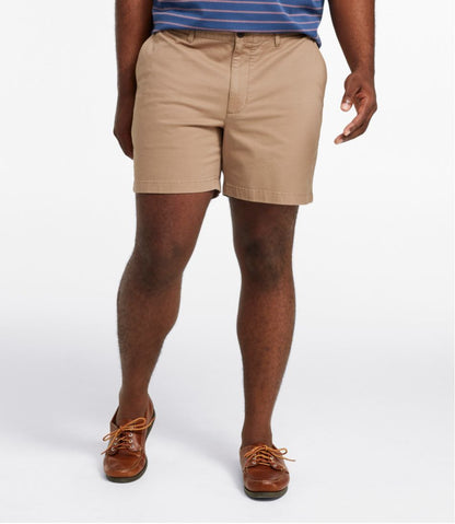 Men's Lakewashed® Stretch Khaki Shorts, 6" | L.L.Bean Essential