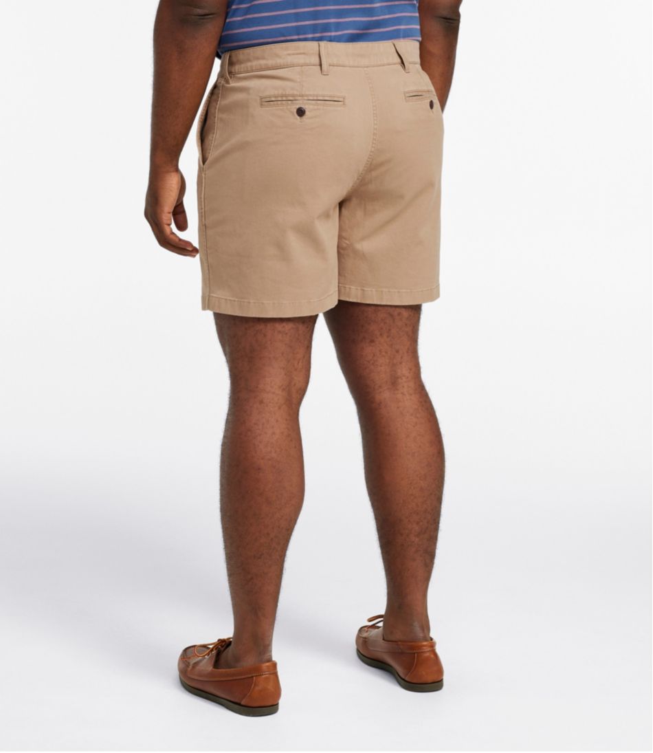 Men's Lakewashed® Stretch Khaki Shorts, 6" | L.L.Bean Essential