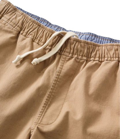 Men's Lakewashed Stretch Khaki Shorts, Pull-On, 8" | L.L.Bean Featured