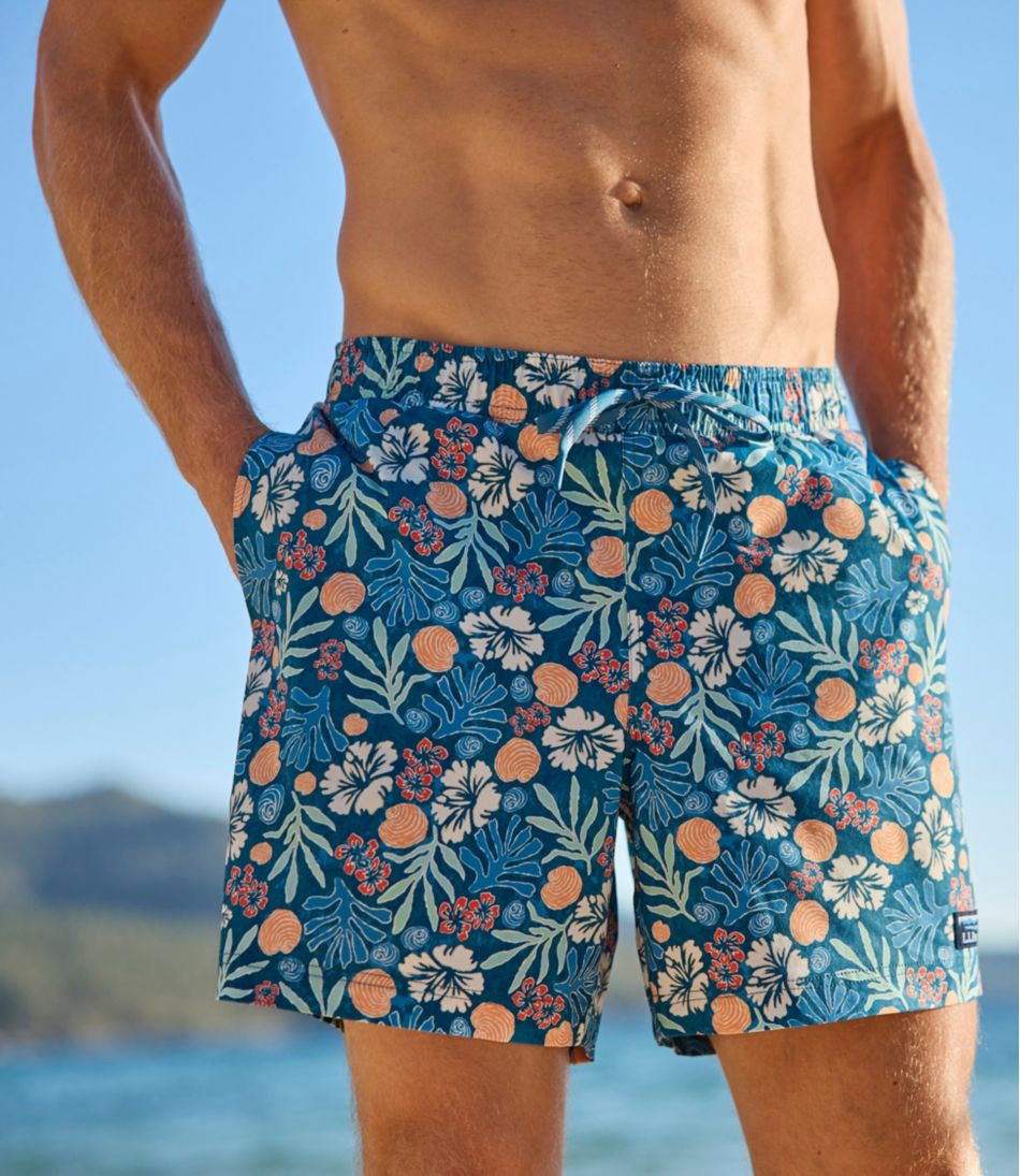 Men's Vacationland Stretch Swim Trunks, Print, 6" | L.L.Bean Essential