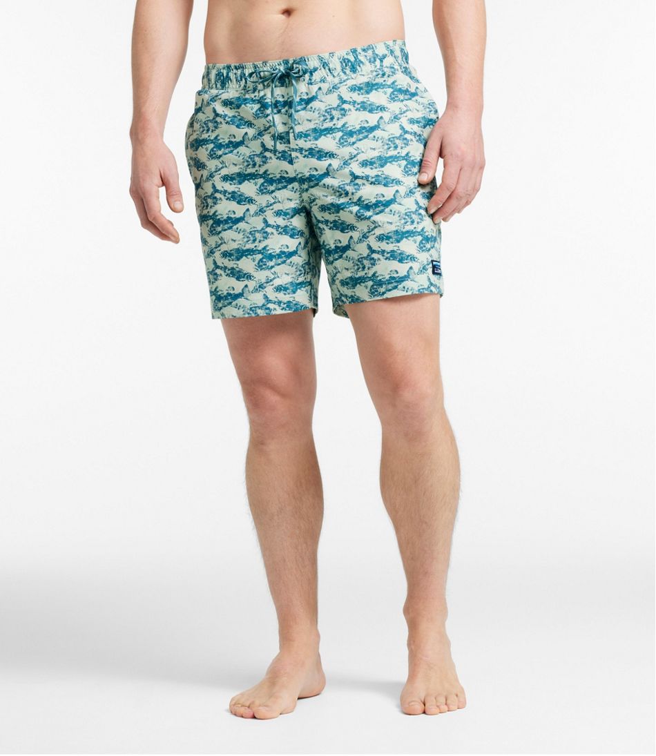 Men's Vacationland Stretch Swim Trunks, Print, 6" | L.L.Bean Essential