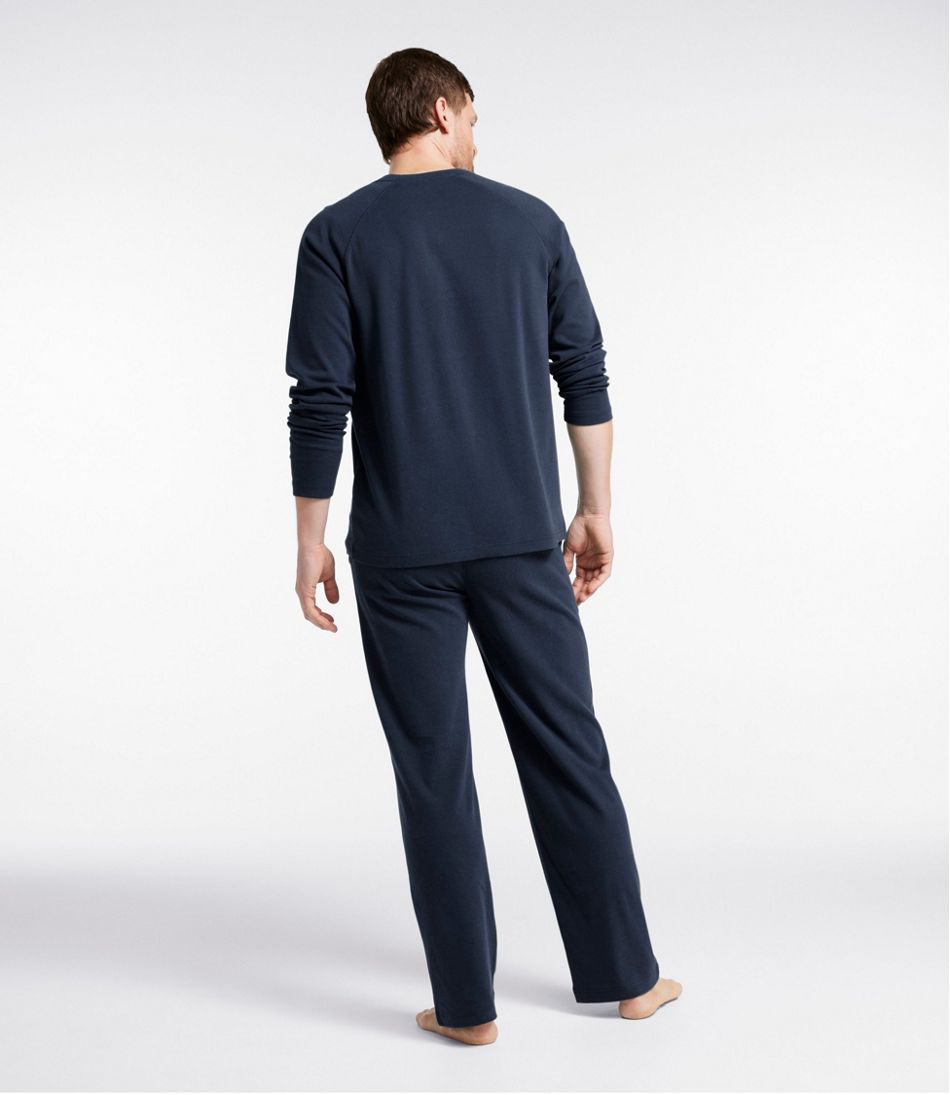 Men's Bean's Cotton Knit Pajamas, Henley PJ Set | L.L.Bean Signature