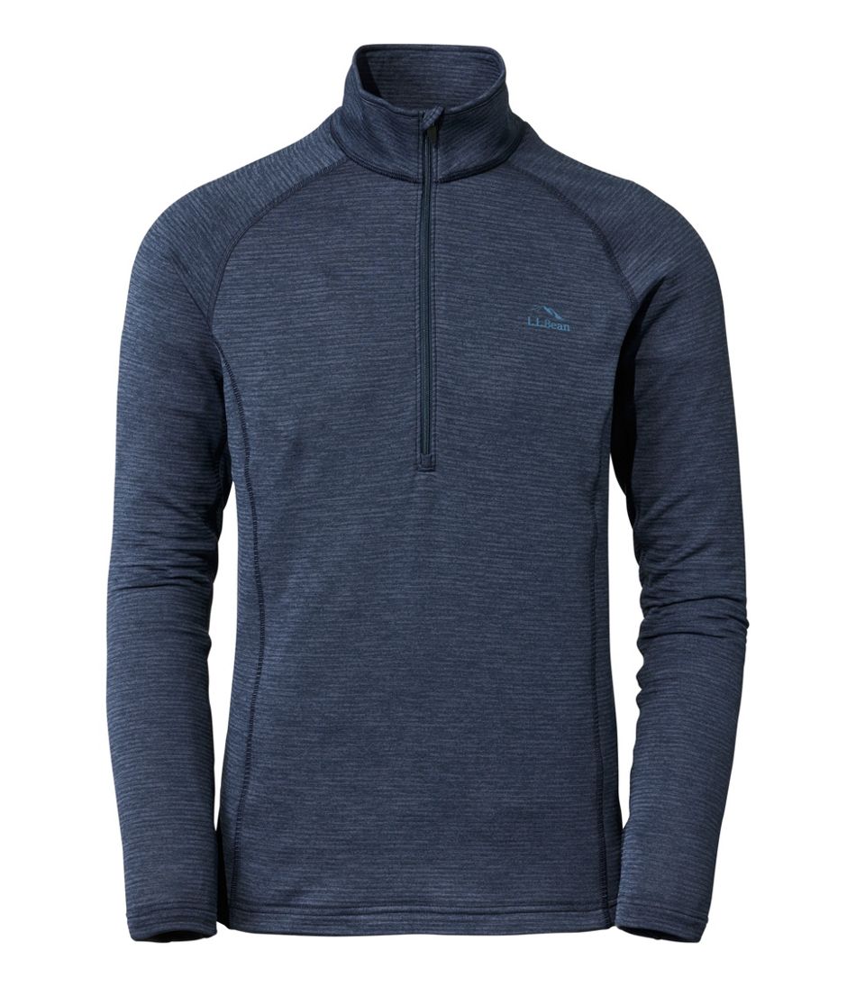 Men's L.L.Bean Midweight Base Layer Crew Top, 1/4 Zip | L.L.Bean Essential