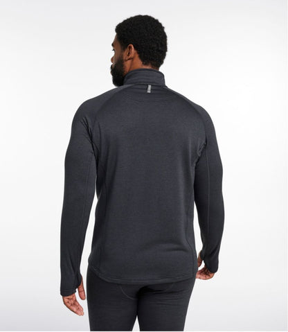 Men's L.L.Bean Midweight Base Layer Crew Top, 1/4 Zip | L.L.Bean Essential