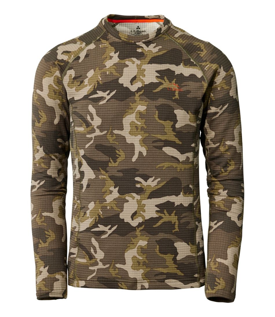 Men's L.L.Bean Heavyweight Base Layer Crew Top, Print | L.L.Bean Best Seller