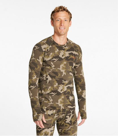 Men's L.L.Bean Heavyweight Base Layer Crew Top, Print | L.L.Bean Best Seller