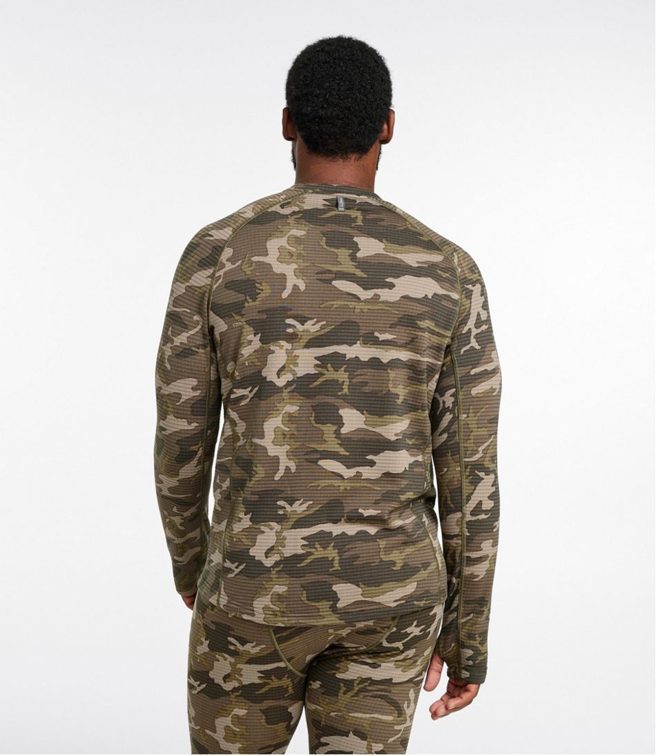 Men's L.L.Bean Heavyweight Base Layer Crew Top, Print | L.L.Bean Best Seller