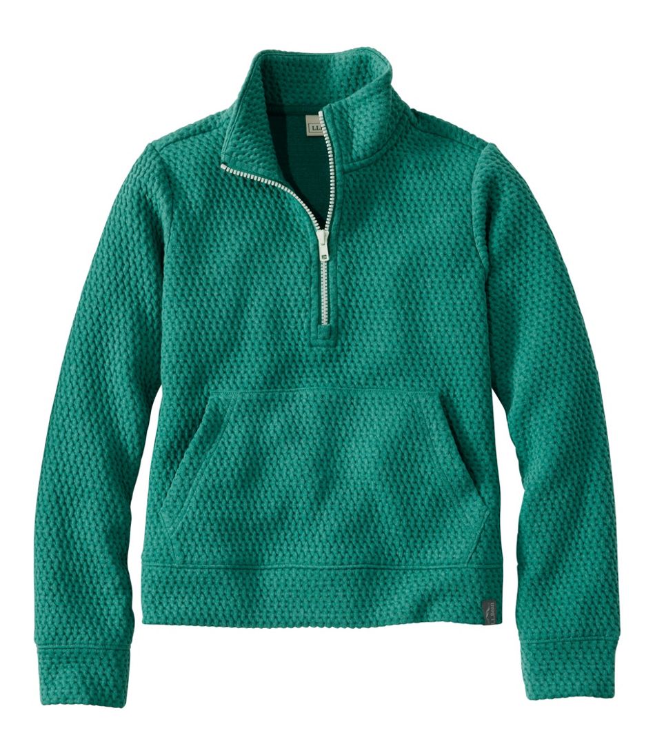 Kids' Ridgeknit Pullover, Glow-in-the-Dark Quarter-Zip | L.L.Bean Everyday